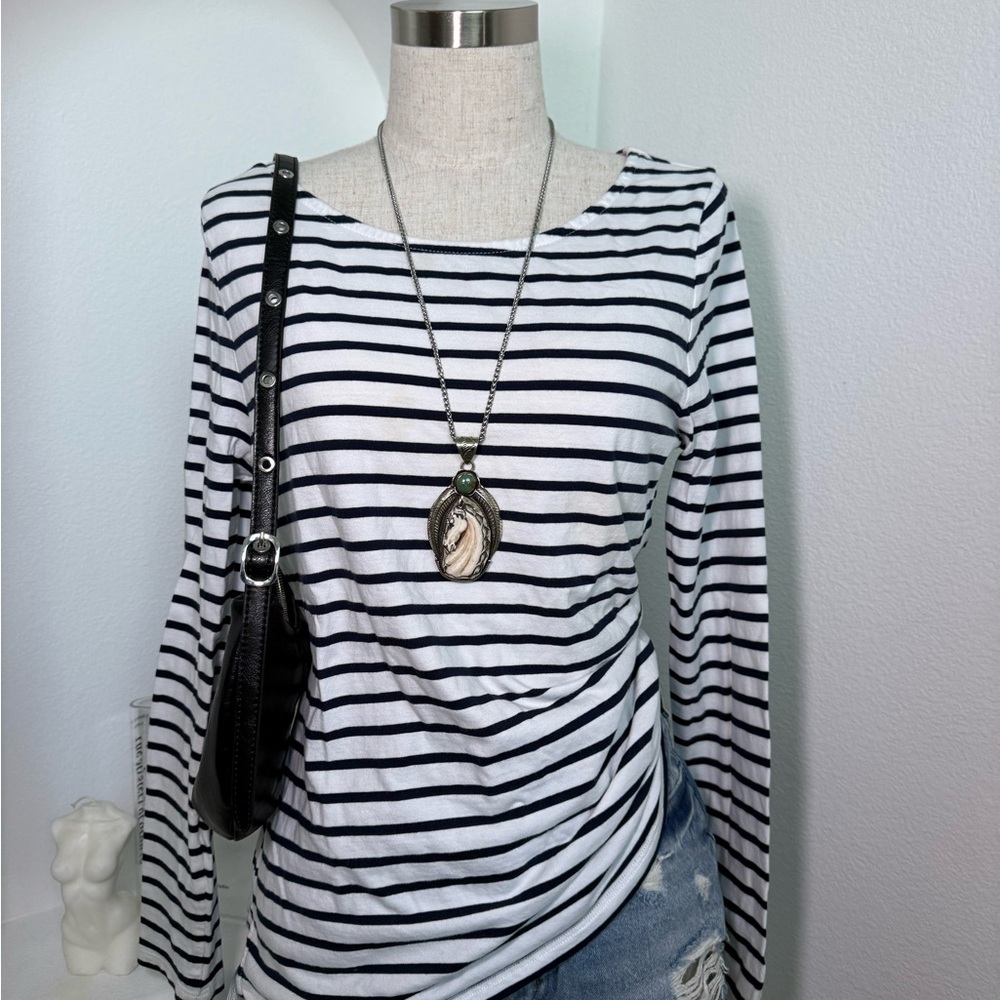 Sailor stripes Boden 100% Cotton Crew Shirt